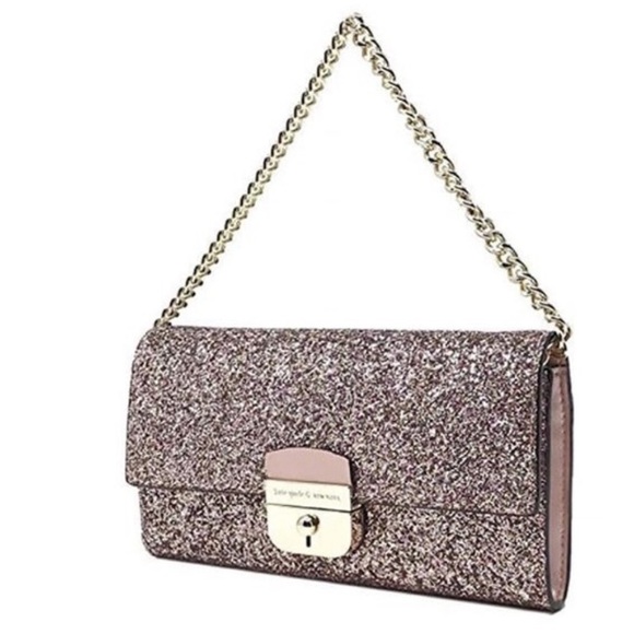 kate spade Handbags - KATE SPADE NY Sunset Lane Milou Glitter Clutch